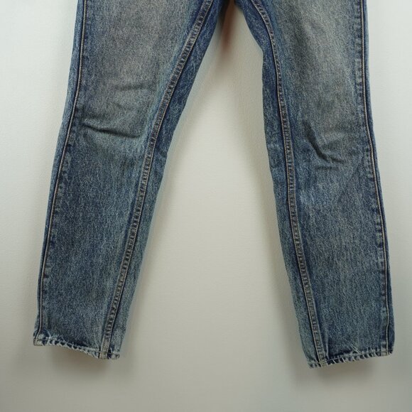GRLFRND Karolina Ride It Tapered Leg High Rise Button Fly‎ Jeans Size 28 - Picture 2 of 12